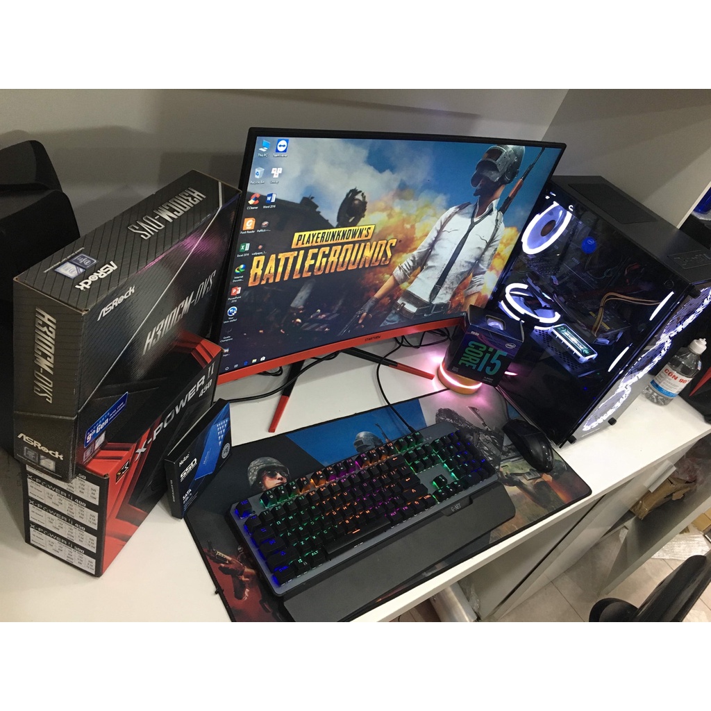 Case máy tính chơi game cấu hình i3 - 3220 Ram 8 Card GTX 750 sử dụng văn phòng thiết kế chơi game cày coin chạy tool