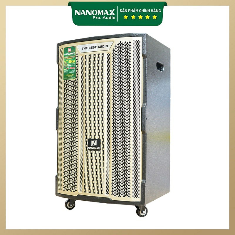Loa Kéo Karaoke Công Suất Lớn Nanomax K-180 Bass 40cm 820w| Loa Kéo Di Động Tặng 2 Mic Không Dây | Loa Kéo Giá Rẻ