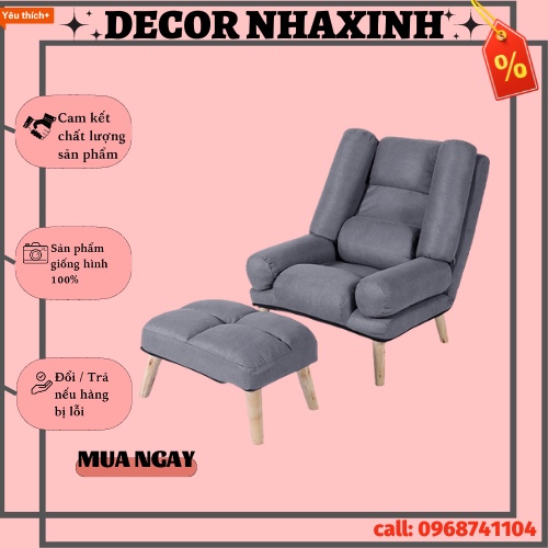 Ghế Sofa Lười, Ghế Sofa Thư Giãn, Ghế Sofa Đa Năng Dành Cho Bạn, Tặng Kèm Đôn