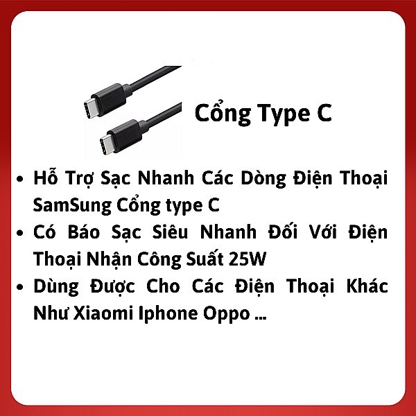 Củ  Sạc Siêu Nhanh 25W SamSugg Ta-800 Chính Hãng Full Box BH 12T