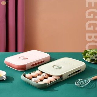 【VARSTR】Drawer Type Kitchen Organizer Refrigerator Food Egg Storage Box Rack New UK