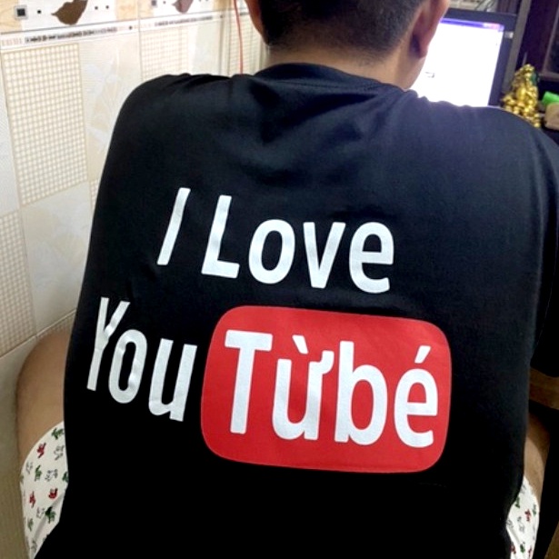 Áo phông I LOVE YOU TỪBÉ áo thun local brand cotton thoáng mát