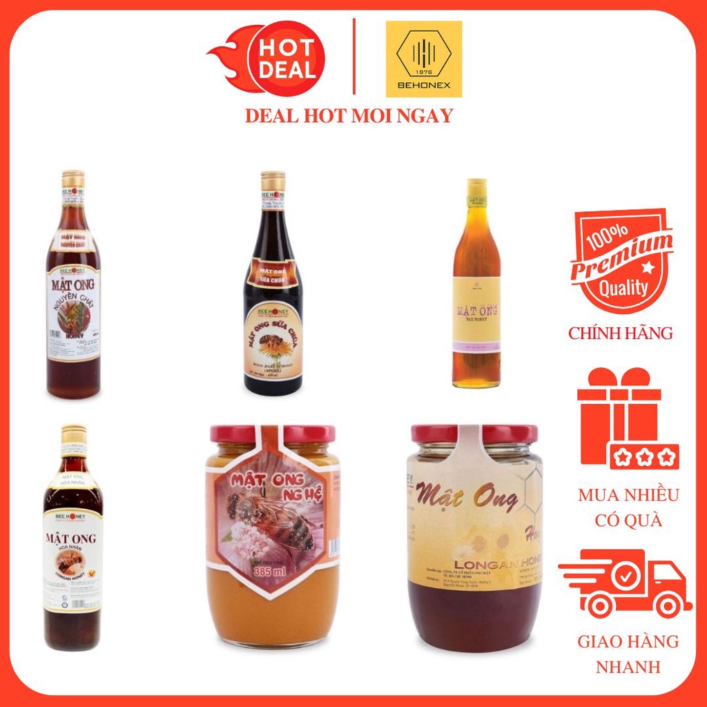Mật Ong Sữa Chúa Nguyên Chất/Hoa Nhãn/Mật Ong Nghệ Bee Honey Chính Hãng