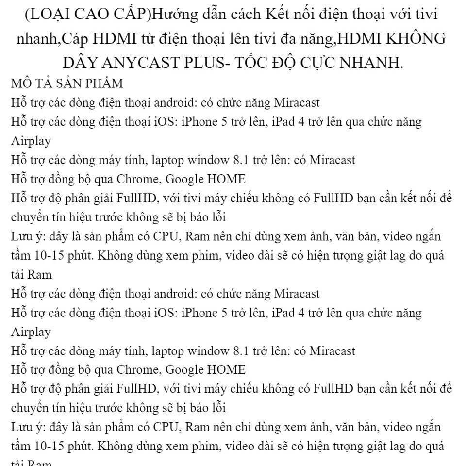 Anycast M9 Plus FW.2023 Màn hình HDMI WIFI HDTV Di động đến TV M9 Plus mới nhất