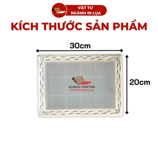 Khung in lụa 20x30cm đã được căng lụa