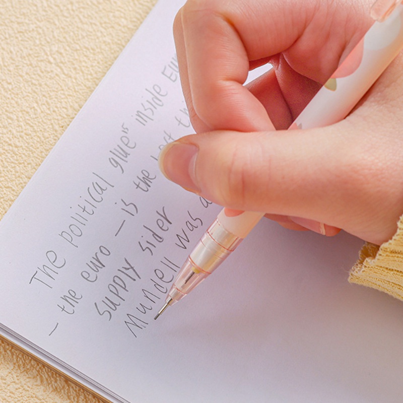 Bút Chì Bấm Thay Thế Ngòi 0.5MM In Hình Quả Đào Dễ Thương