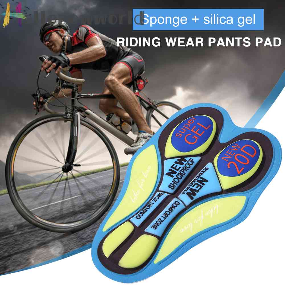 Miếng Đệm Quần Đùi Bằng Silicone 3D Co Giãn Chống Sốc Dành Cho Người Đi Xe Đạp