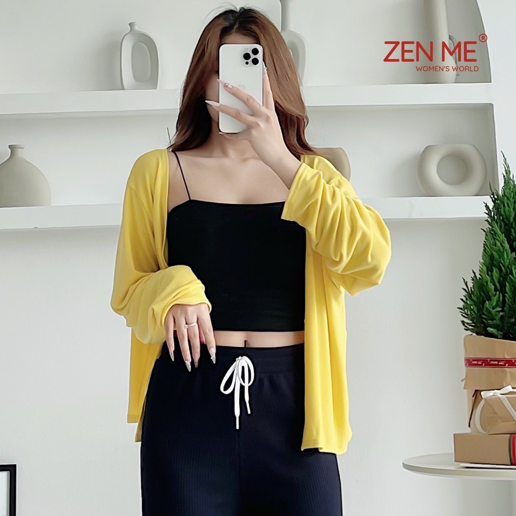 Áo Khoác Cardigan Len Cotton Mỏng Nhẹ Phong Cách Ulzzang Thu Đông, Zen Me Women's World