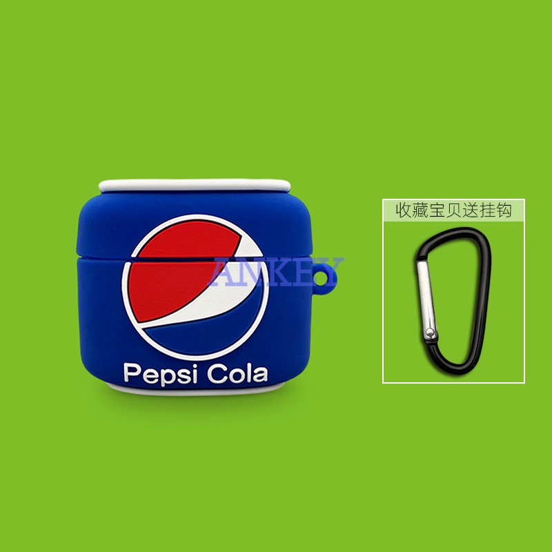 SoundPEATS Air 3 / Air 3 Deluxe /  Air3 Pro Cover Black Dinosaur Earphone Silicone Case Earbuds Waterproof Shockproof Soft Protective Headphone Cover Headset Skin with Hook