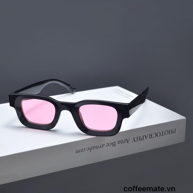 【coffeemate】⚡ Kính vuông nhỏ Kính râm phân cực phong cách Âu Mỹ Hip-hop Punk