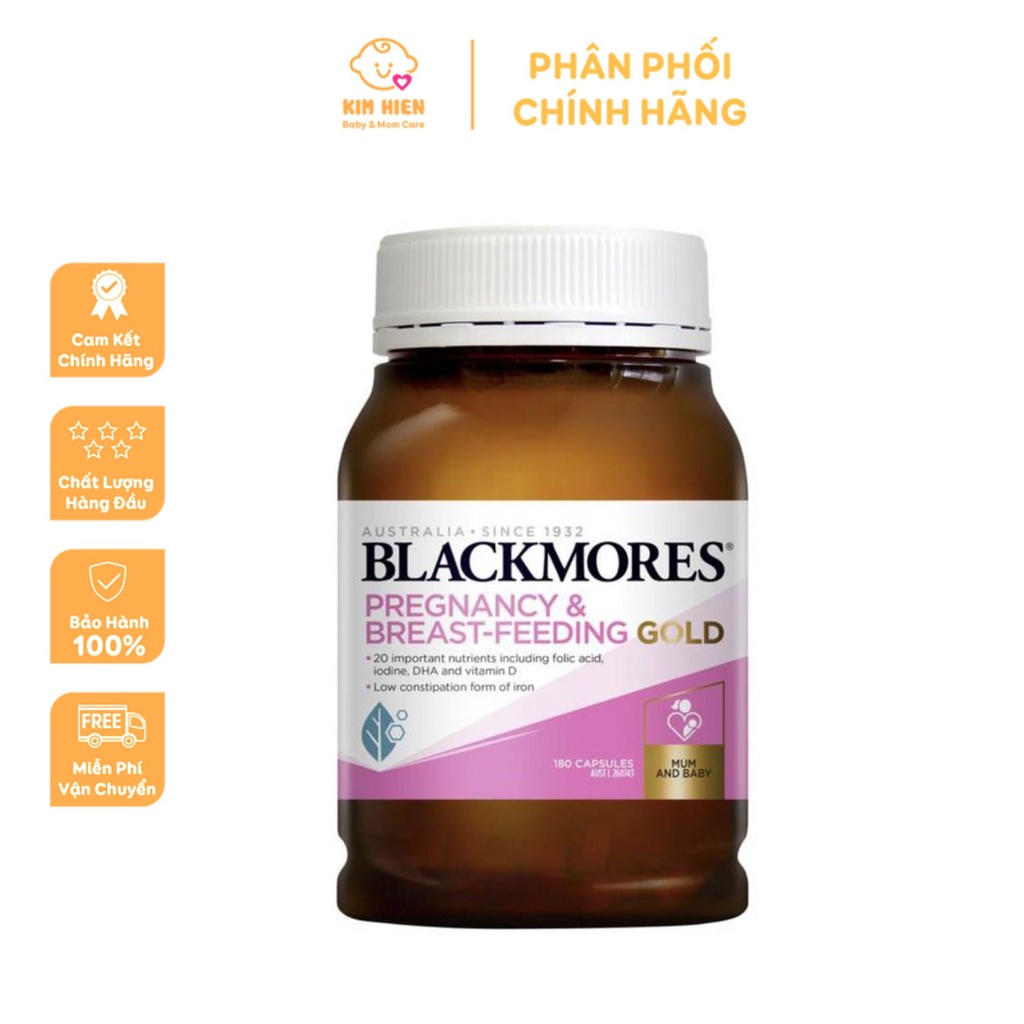 Viên uống cho bà bầu Blackmore Pregnancy And Breast Feeding Gold