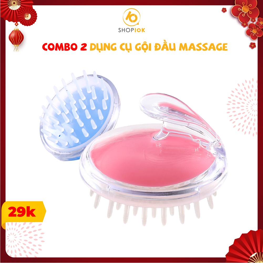 Dụng cụ gội đầu massage da dầu, lược massage đầu dễ chịu thoải mái - SP005268