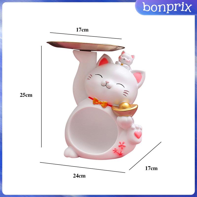 Khay Đựng Tượng Mèo Bằng Nhựa Resin Phong Cách Hiện Đại
