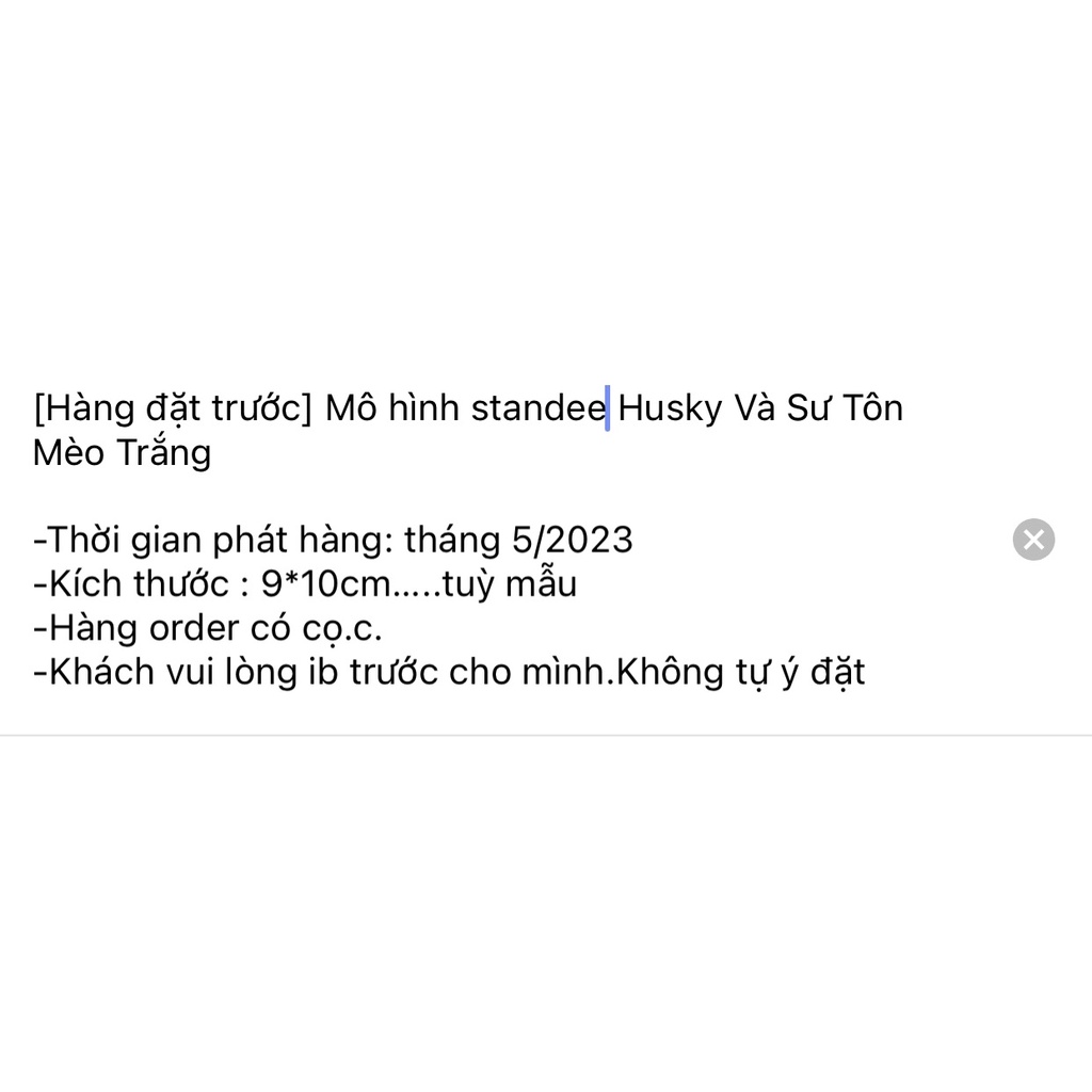 Mô hình standee Husky Và Sư Tôn Mèo Trắng