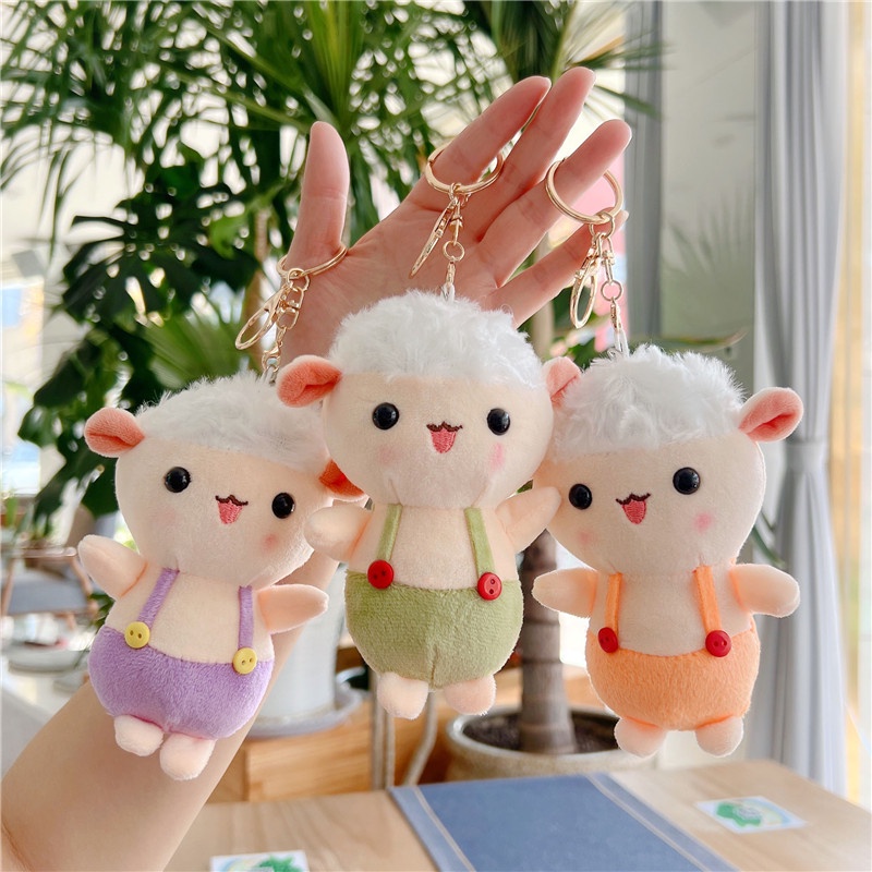 Móc khóa thú nhồi bông, móc chìa khoá keychain khủng long gấu bông treo cặp túi xách balo