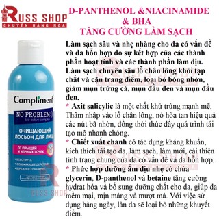 Toner Compliment No Problem Cho Da Nhờn Mụn