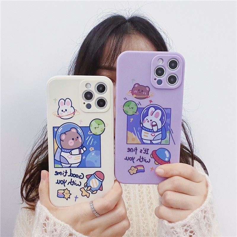 Ốp điện thoại dẻo họa tiết chú thỏ dễ thương cho VIVO Y17 Y15 Y12 Y3 Y20 Y20I Y20S Y12S Y50 Y50I Y30 Y30I