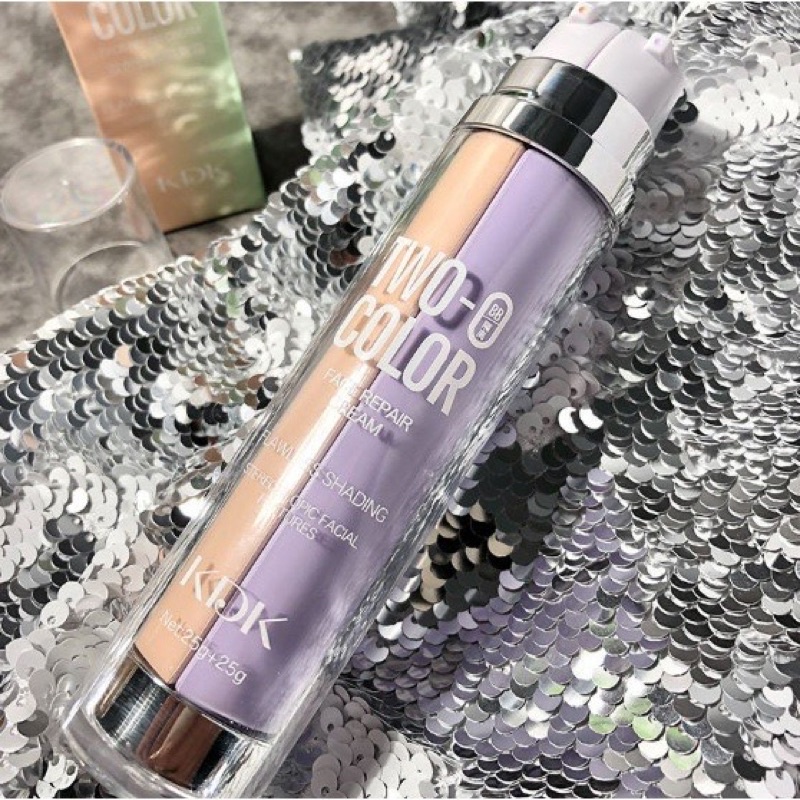 Kem Nền KDK Kiềm Dầu Trắng Sáng Hai Vòi