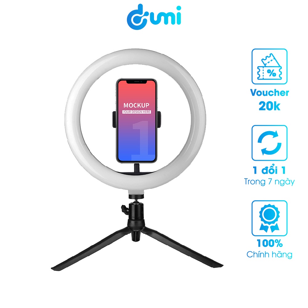 Đèn Livestream Để Bàn Size 26cm Dùng Makeup, Chụp Ảnh, Quay Video Tiktok