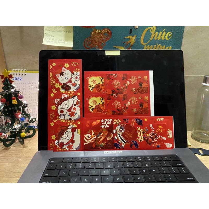 Tem Tết Decal dán chúc mừng năm mới 2024 - Sticker decor trang trí Tết Happy New Year Sticker @gocdoquyen
