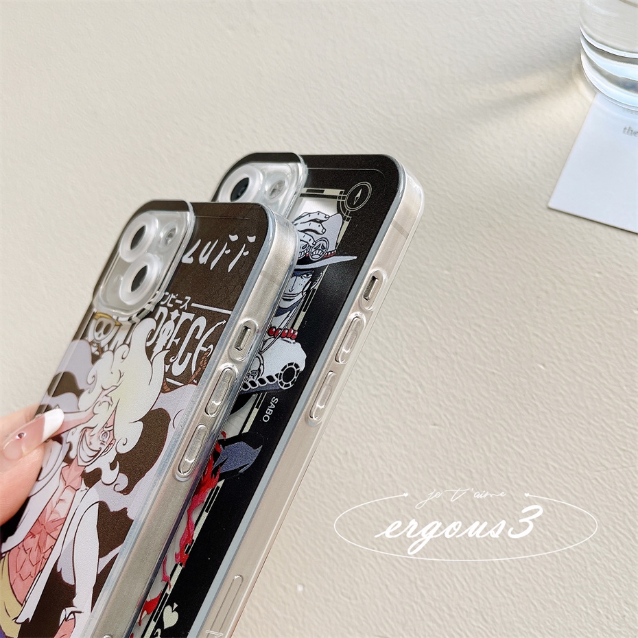 Ốp Điện Thoại Họa Tiết Portgas D. Cho iPhone 14 13 12 11 Pro Max SE2020 X XR Xs Max 7 8 6 6s Plus Ốp Điện Thoại Dẻo Họa Tiết Hoạt Hình Luffy Và Luffy Dễ Thương Cho Iphone