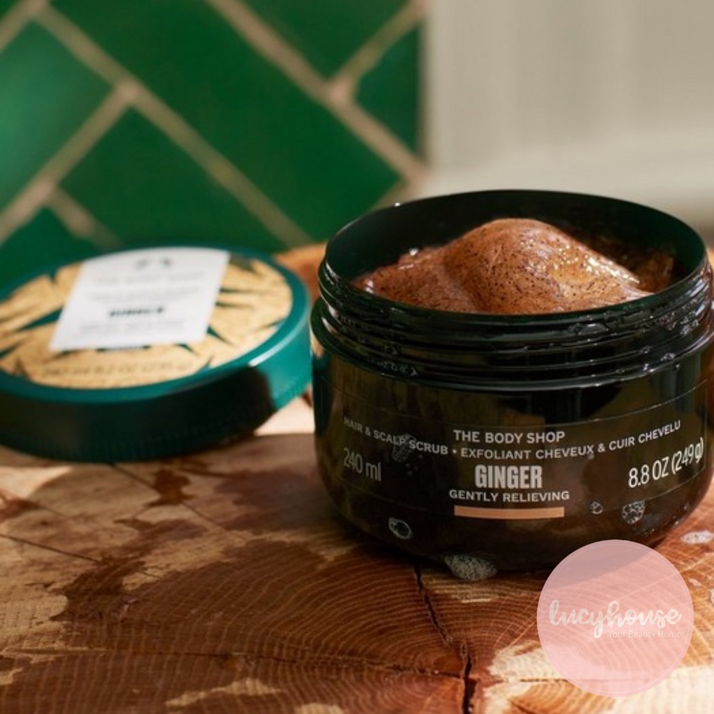 Tẩy da chết da đầu Gừng The Body Shop Ginger Hair Scalp Scrub 240ml