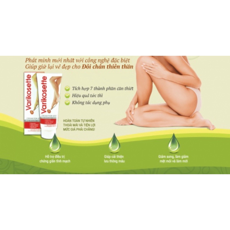 Kem Varikosette giảm giãn tĩnh mạch Nga