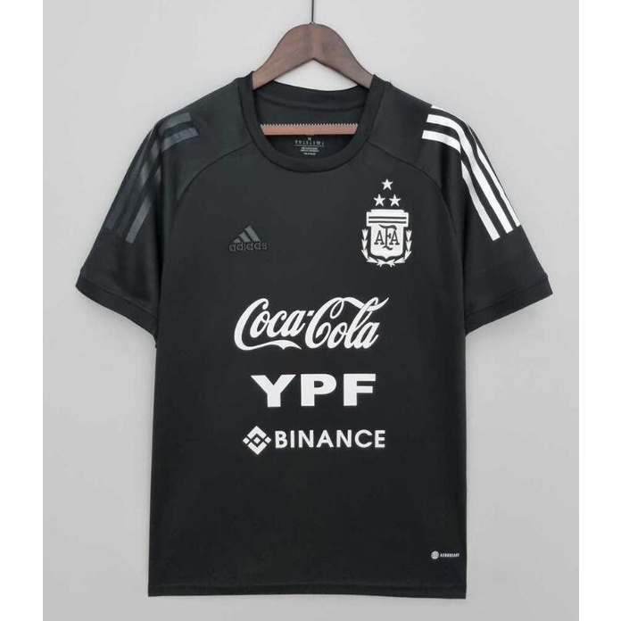 Áo Tập Luyện Đá Banh Màu Xanh Đen Đội Tuyển Argentina 3 Sao 2022 2023 S-XXL