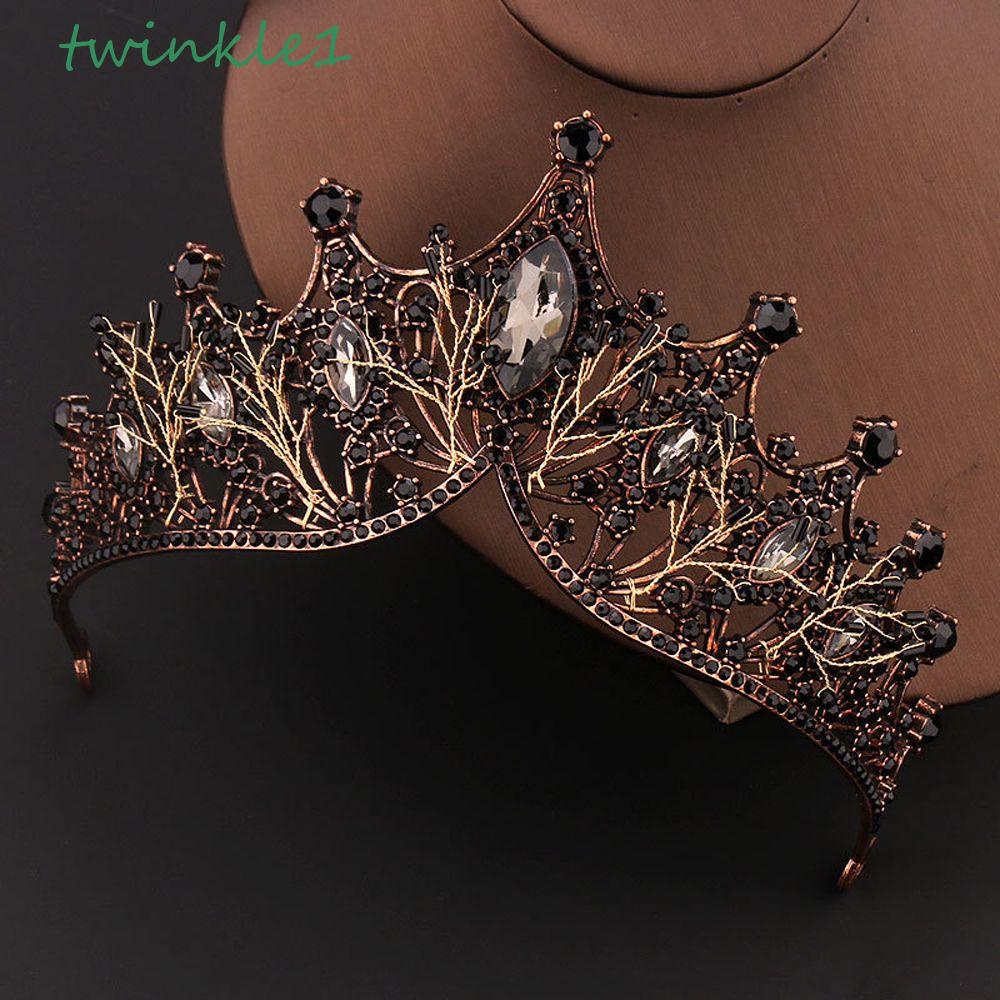 Bộ Dụng Cụ Tạo Hình Phong Cách Baroque Độc Đáo|Băng Đô Cài Tóc Màu Đen Phong Cách Retro Hàn Quốc Cho Nữ|Vương Miện Đội Đầu Kiểu Dáng Dễ Thương Xinh Xắn
