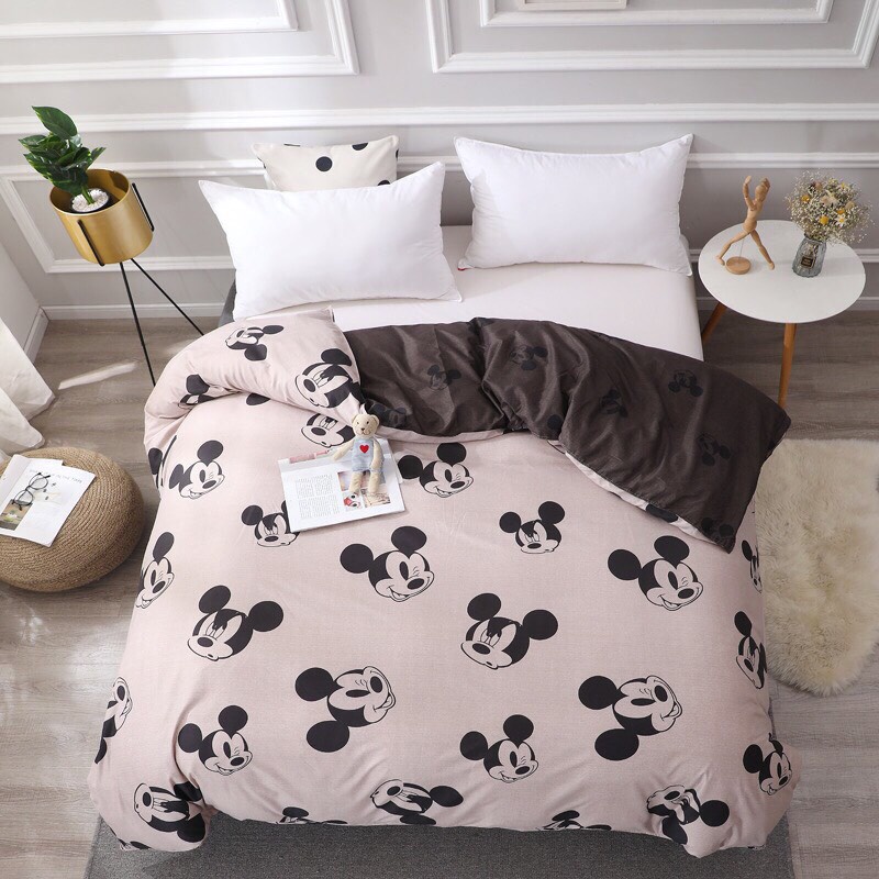 Bộ 4 Món Chăn Ga Gối Poly Cotton 3D Nhập Khẩu - Drap Cotton Tông Vàng Tươi