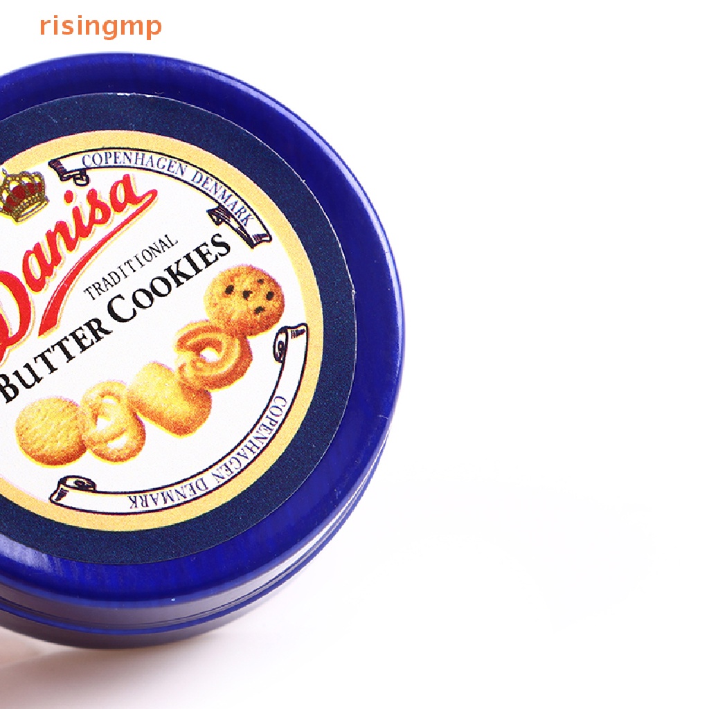 1 Hộp Thiếc Đựng Bánh Quy 1 / 12 Trang Trí Nhà Búp Bê