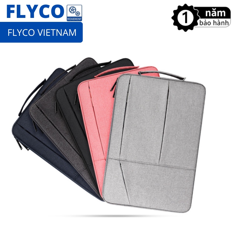 Túi chống sốc đựng Laptop / Macbook chống nước, xước Cao Cấp 13 3 14 15 6 inch Flyco ST02 da máy tính Cặp balo nam nữ