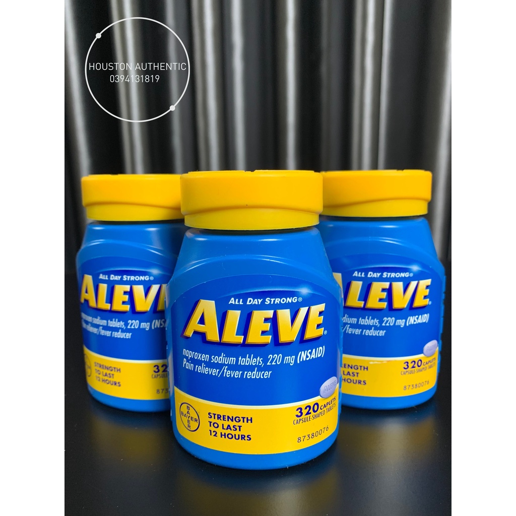 Viên uống Aleve SOFT GRIP Arthritis Cap 320 viên _Live mua hàng tại Mỹ