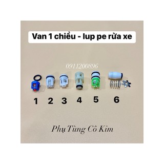 Van 1 chiều, Lúp pê lò xo, van đạn, van hỏa tiễn máy rửa xe thông dụng