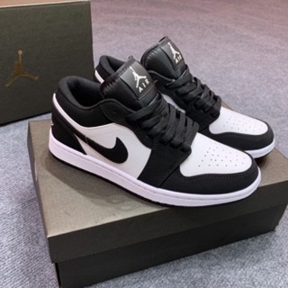 Giày Jordan Cổ Thấp Nam Nữ, Giày JD Jordan PANDA Cổ Thấp đen trắng Full Box Bill