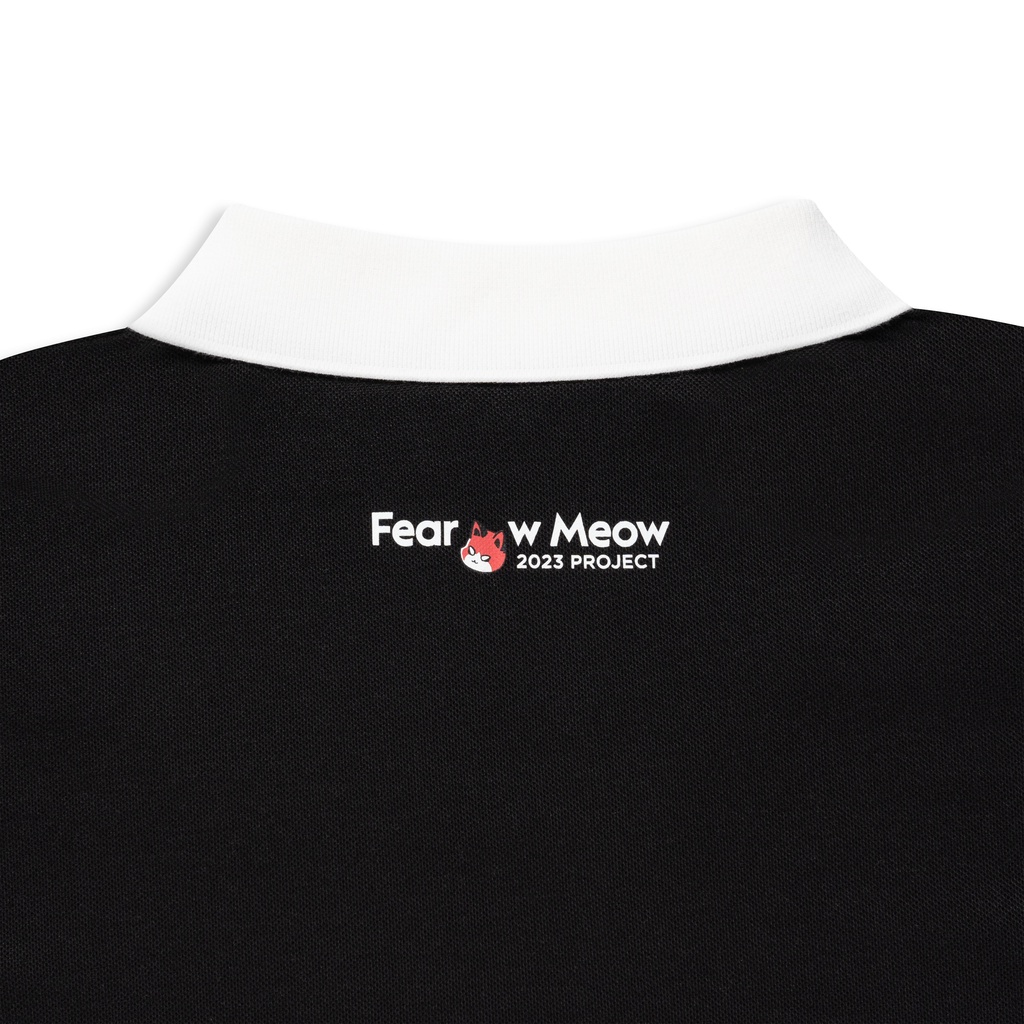 Áo Polo nam nữ local brand unisex Fearow Polo Devil Meow / Màu Đen - APF7003