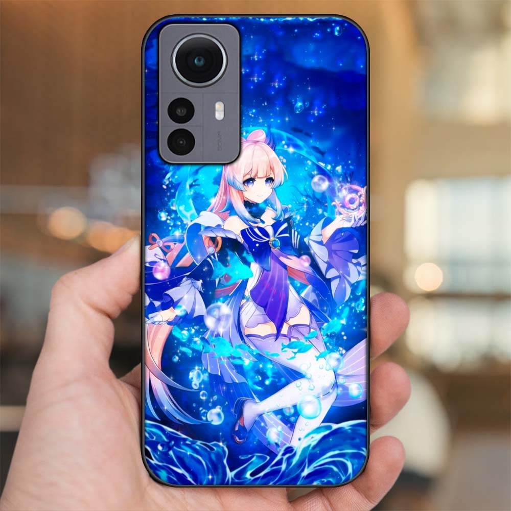 Ốp lưng Xiaomi 12 Pro 5G viền đen in hình Sangonomiya Kokomi Genshin Impact