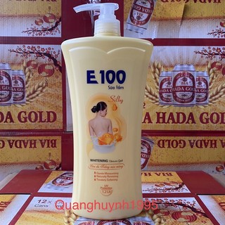 SỮA TẮM E100 SILKY vàng 1,2ML và 800ML