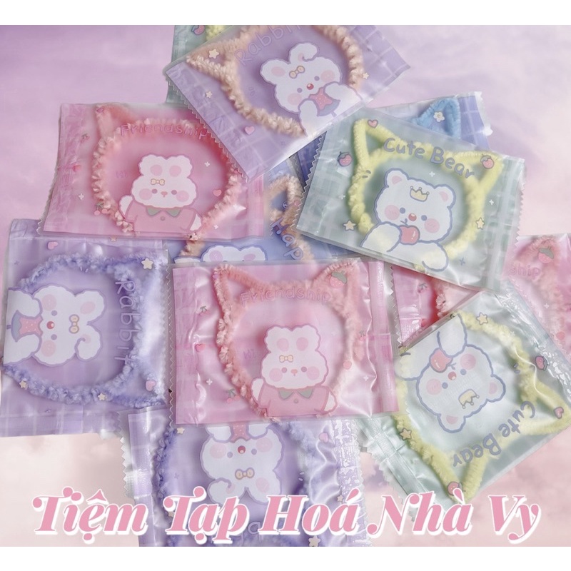 🧸Bờm Cài Tóc Tai Mèo Size 5in Xinh Xắn🌸🎀🌸