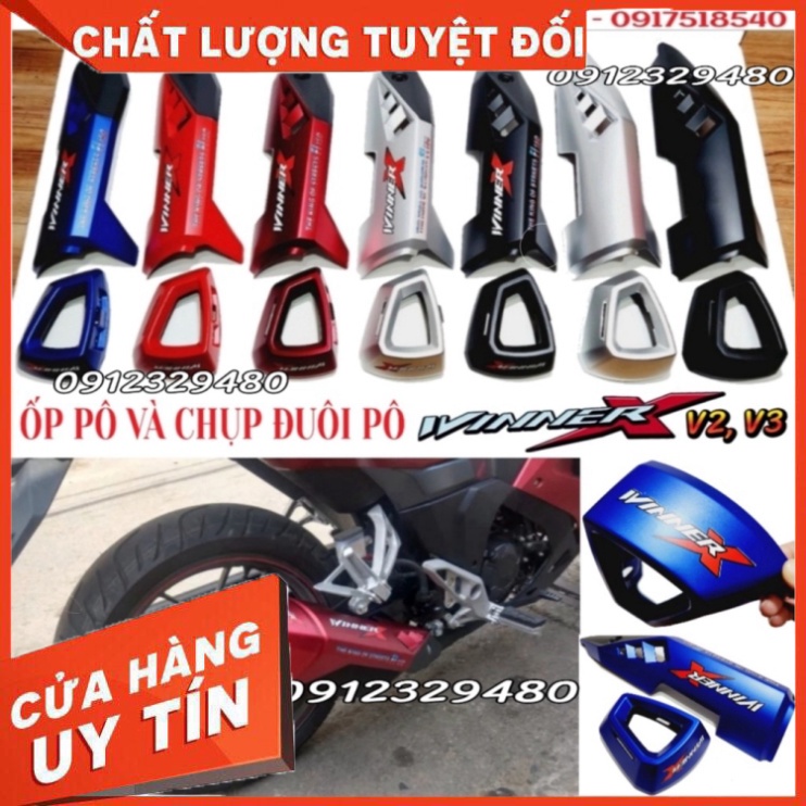 Bộ Ốp Pô Và Chụp Đuôi Pô Winner X - 𝗖𝗵𝘂̣𝗽 𝗕𝗼̂ 𝗪𝗶𝗻𝗻𝗲𝗿 𝗫 – Mẫu Mới Malaysia Cho Winner X V2 và Winner X V3