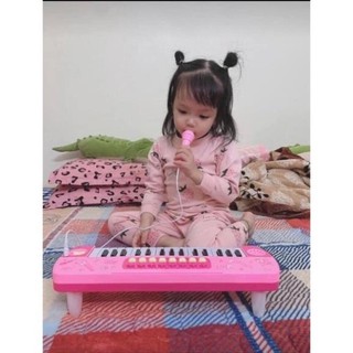 Đàn piano đồ chơi kèm mic hát cho bé