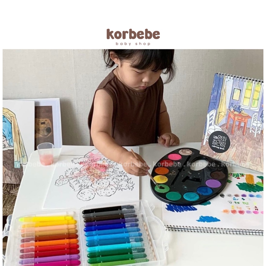 Bút màu lụa mềm cho bé 12 24 màu Silky Crayons Colors 3in1 My Little Tiger Hàn Quốc