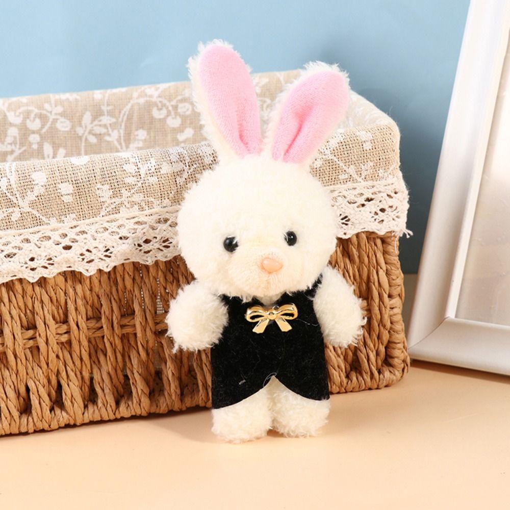 IVORY Móc Khóa Thỏ Nhồi Bông Thời Trang Tự Làm