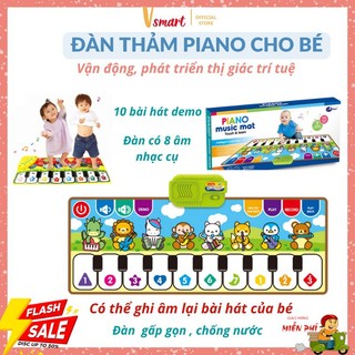 Đàn Piano - Đàn Thảm Ngồi Cho Bé Phiên Bản Nâng Cấp Gấp Gọn Có Ghi Âm, Chống Nước Giúp Bé Cảm Thụ Âm Nhạc