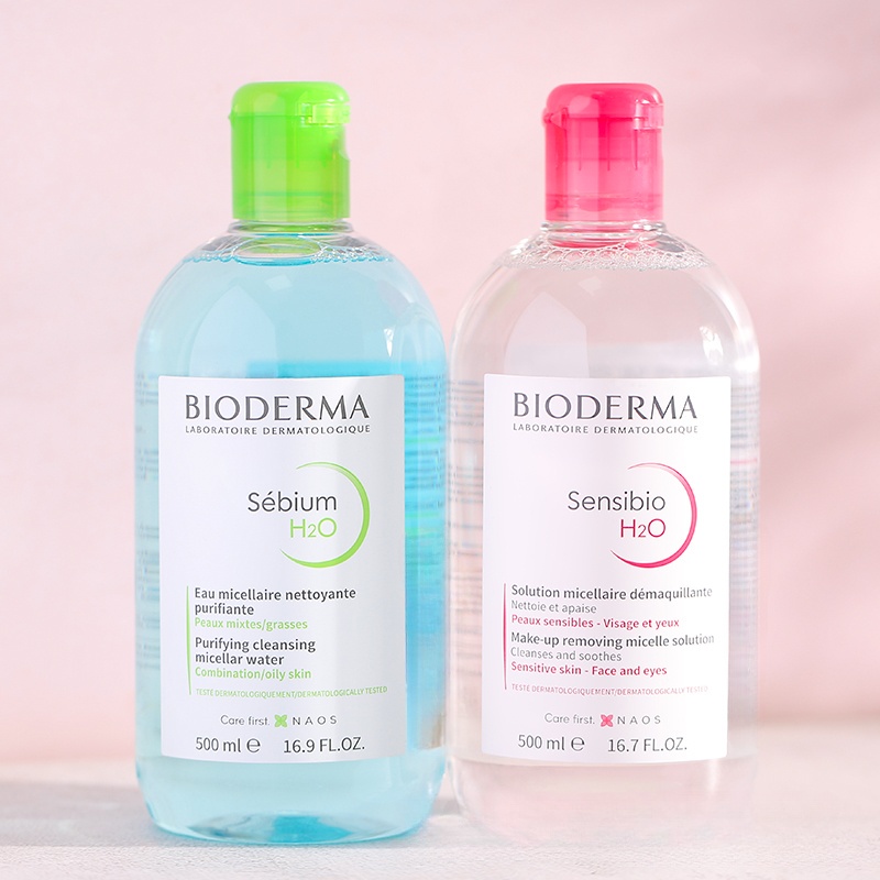 Nước Tẩy Trang Dành Cho Da Dầu và Hỗn Hợp Bioderma Sébium H2O 500ml