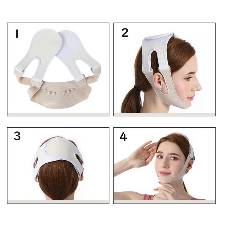 Đai Nâng Cơ Mặt Silicon Cao Cấp , Chống Chảy Xệ, Thon Gọn Mặt Và Định Hình Gương Mặt Vline