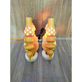 Đèn gỗ thông ốp tường 22cm .