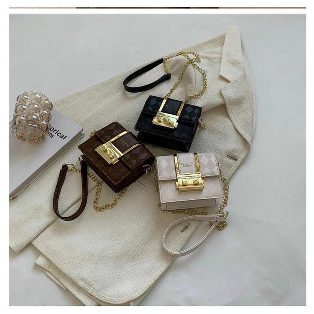 Túi Mini Đeo Chéo Da Vân Kẹp Nách Thời Trang Hot Trend SHOPSIEURE88