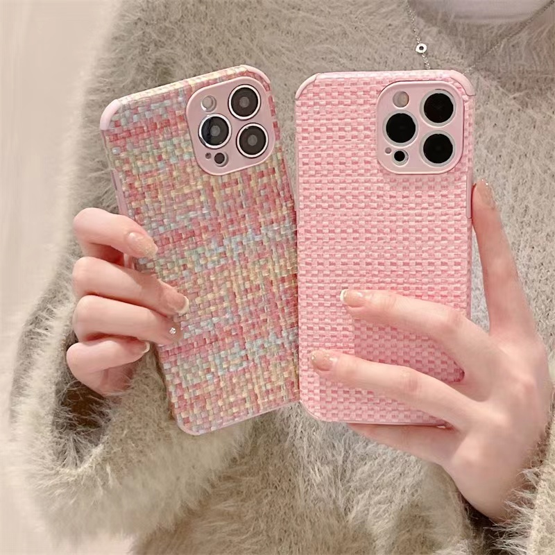 Ốp Điện Thoại Vải Mềm Họa Tiết Kẻ Sọc Cho iPhone 15 14 Pro Max 13 12 11 Pro Max XS XR XS MAX Nhiều Màu Thời Trang Chống Sốc Trường hợp điện thoại