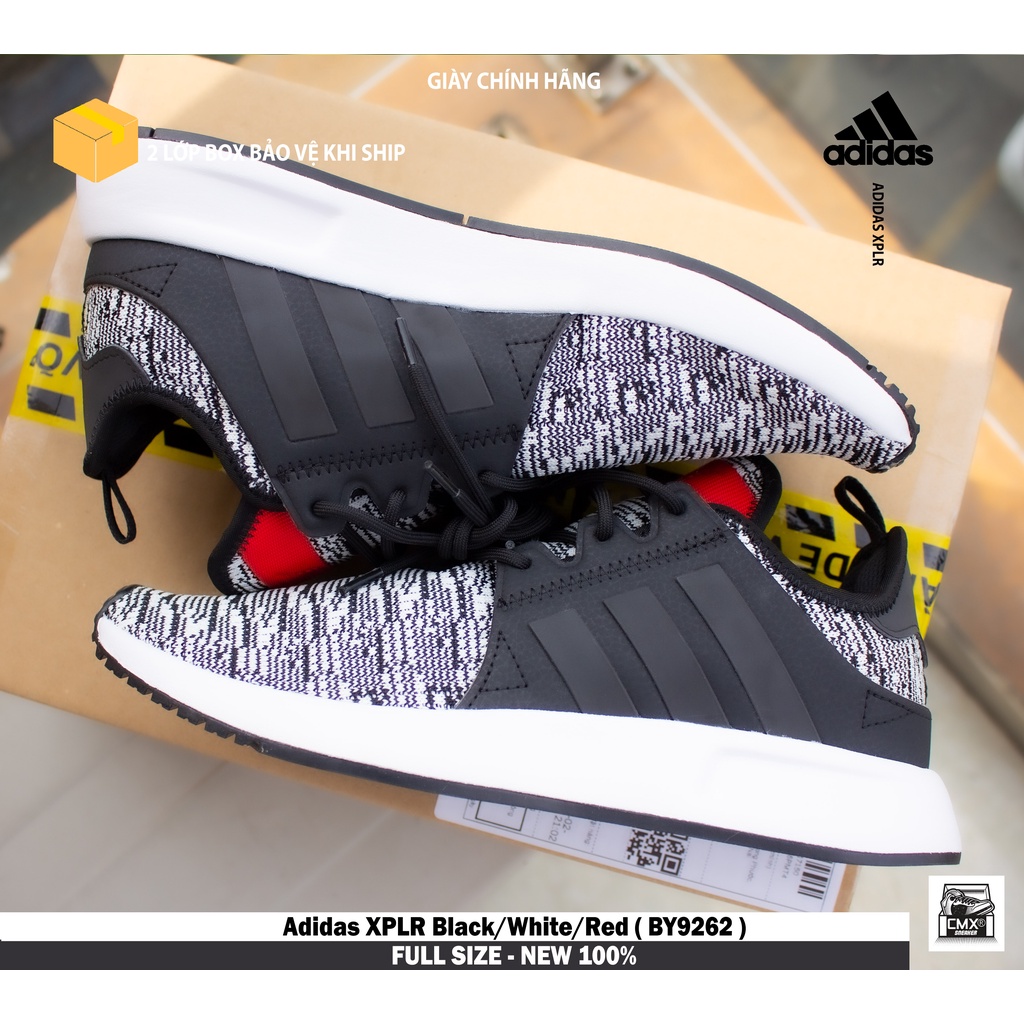 😘  Giày 𝘼𝒅𝙞𝒅𝙖𝒔 XPLR Black/White/Red  - REAL AUTHENTIC 100%